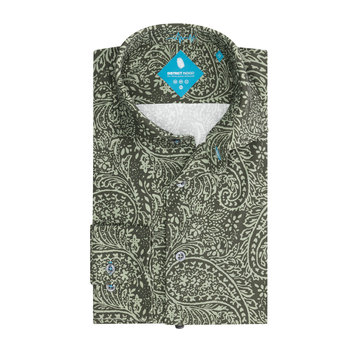 District Indigo Performance Overhemd Print Groen (7.31.025.790 - 374)