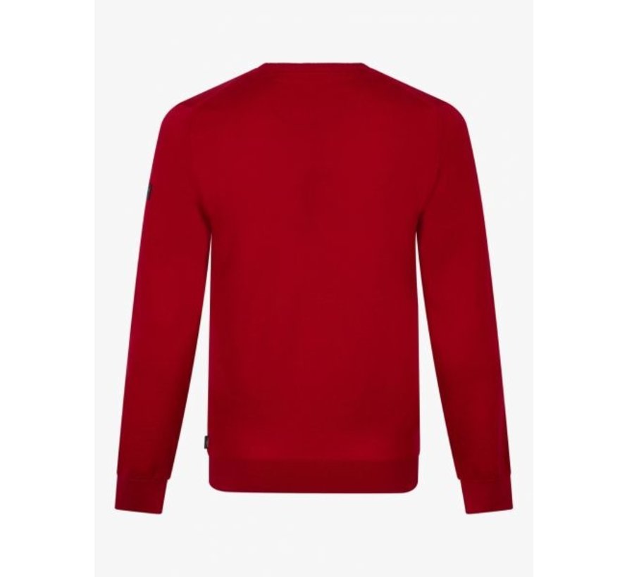 Merino R-Neck Pullover Red (118225000 - 460000)