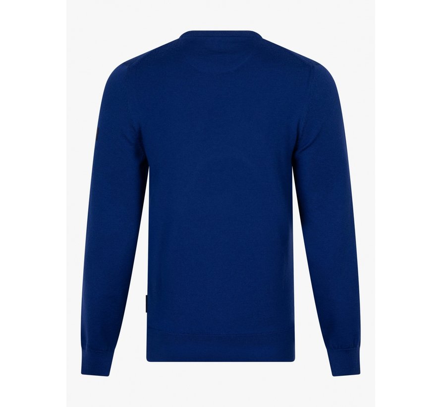Merino R-Neck Pullover Bright Blue (118225000 - 630000)