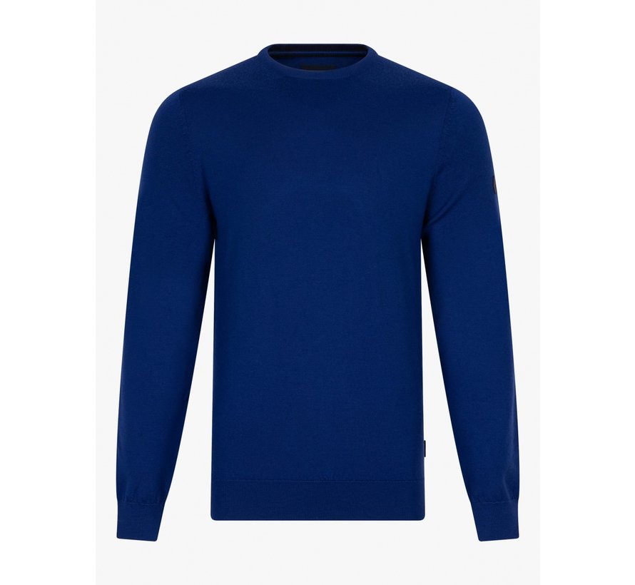 Merino R-Neck Pullover Bright Blue (118225000 - 630000)