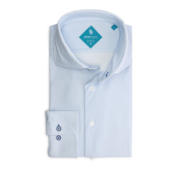 District Indigo Overhemd Performance Print L Blue (7.21.025.750 - 318)