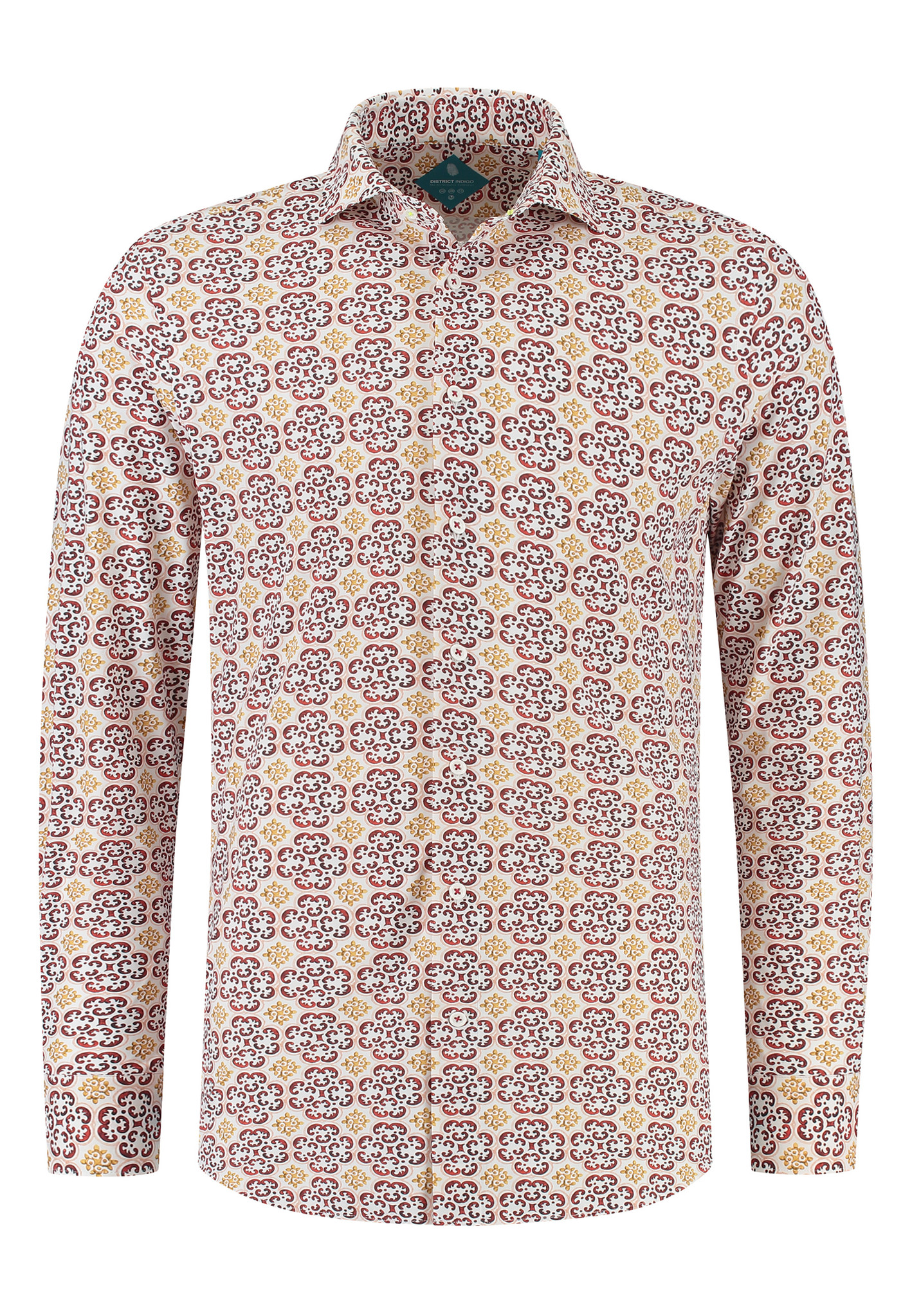 District Indigo Performance Overhemd Multi District Indigo