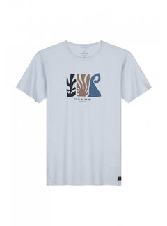 Dstrezzed T-shirt Mc. Queen Graphic Slub Jersey Lt. Blue (202844 - 646)