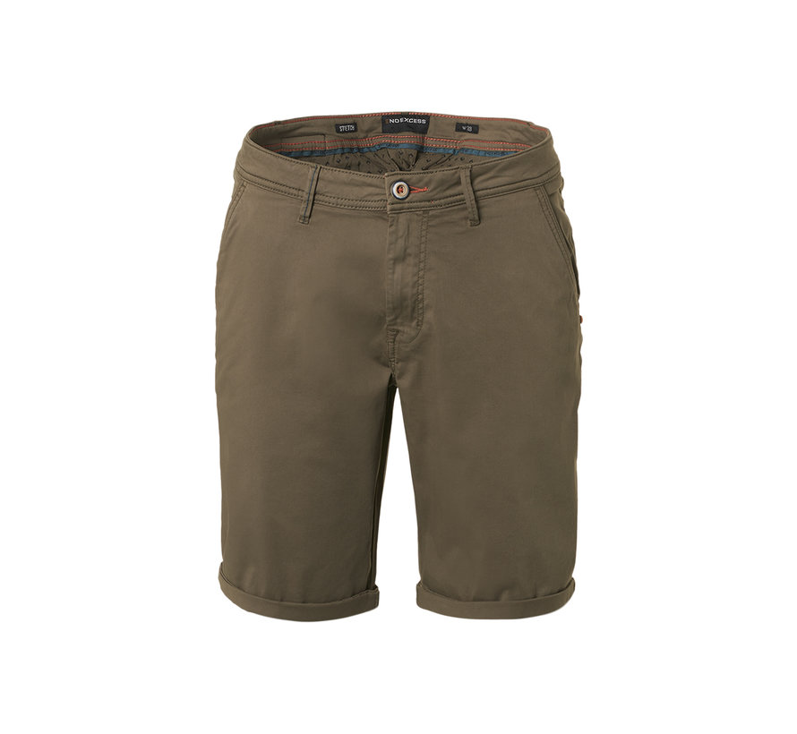 Short Chino Garment Dyed Twill Stretch Army (198190366SN-053)