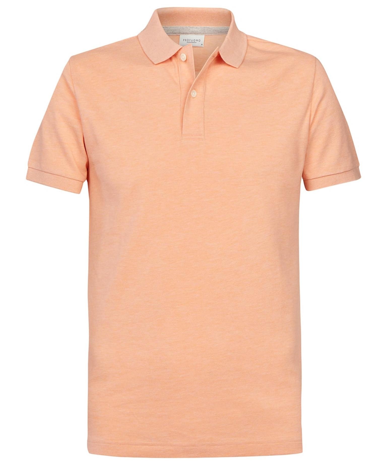 Profuomo Korte Mouw Polo SALMON   XL Profuomo