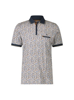 Fellows United Polo aquarel drops Navy (31.3634 -110)