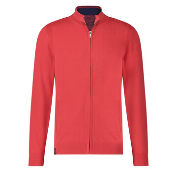 Fellows United Cardigan Iconic Basics Plain Red (99.1101 -185)