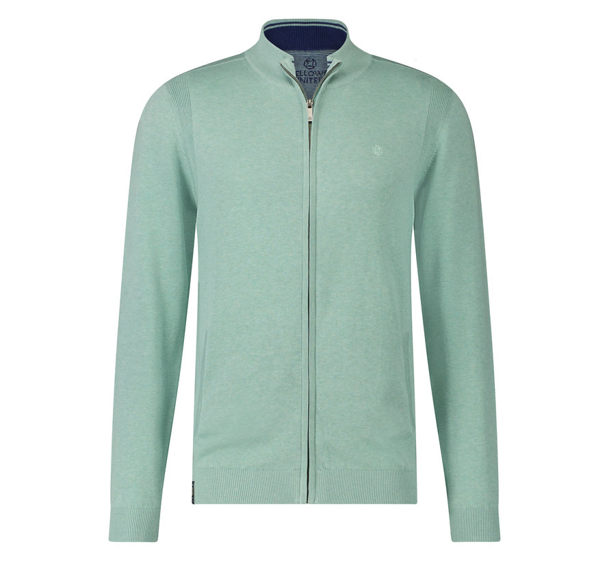 Cardigan Iconic Basics Plain Mid green (99.1101 -175)