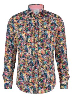 A Fish Named Fred A Fish Named Fred Overhemd Cinque Terre F Classics Multi Color all colors (99.0018 - 073)N