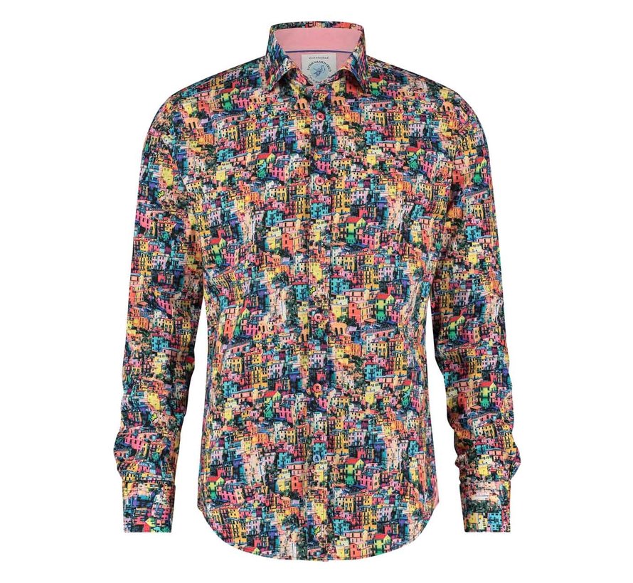 A Fish Named Fred Overhemd Cinque Terre F Classics Multi Color all colors (99.0018 - 073)N