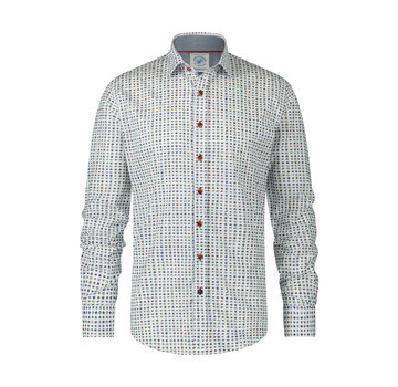 A Fish Named Fred Overhemd Colorful Rounds F Classics White Multicolour (9785 - 102)N