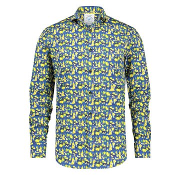 A Fish Named Fred Overhemd Lemons F Classics Navy blue (9786 - 604)N