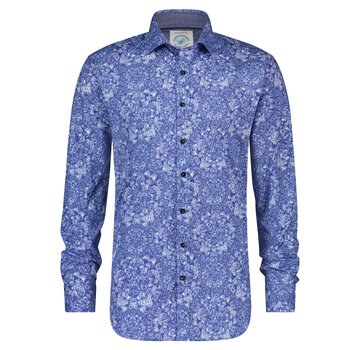 A Fish Named Fred Overhemd Delfts Blue F Classics Blue (9882 - 604)N