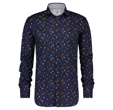 A Fish Named Fred Overhemd Guitars Navy F Classics Navy blue (9885 - 604)