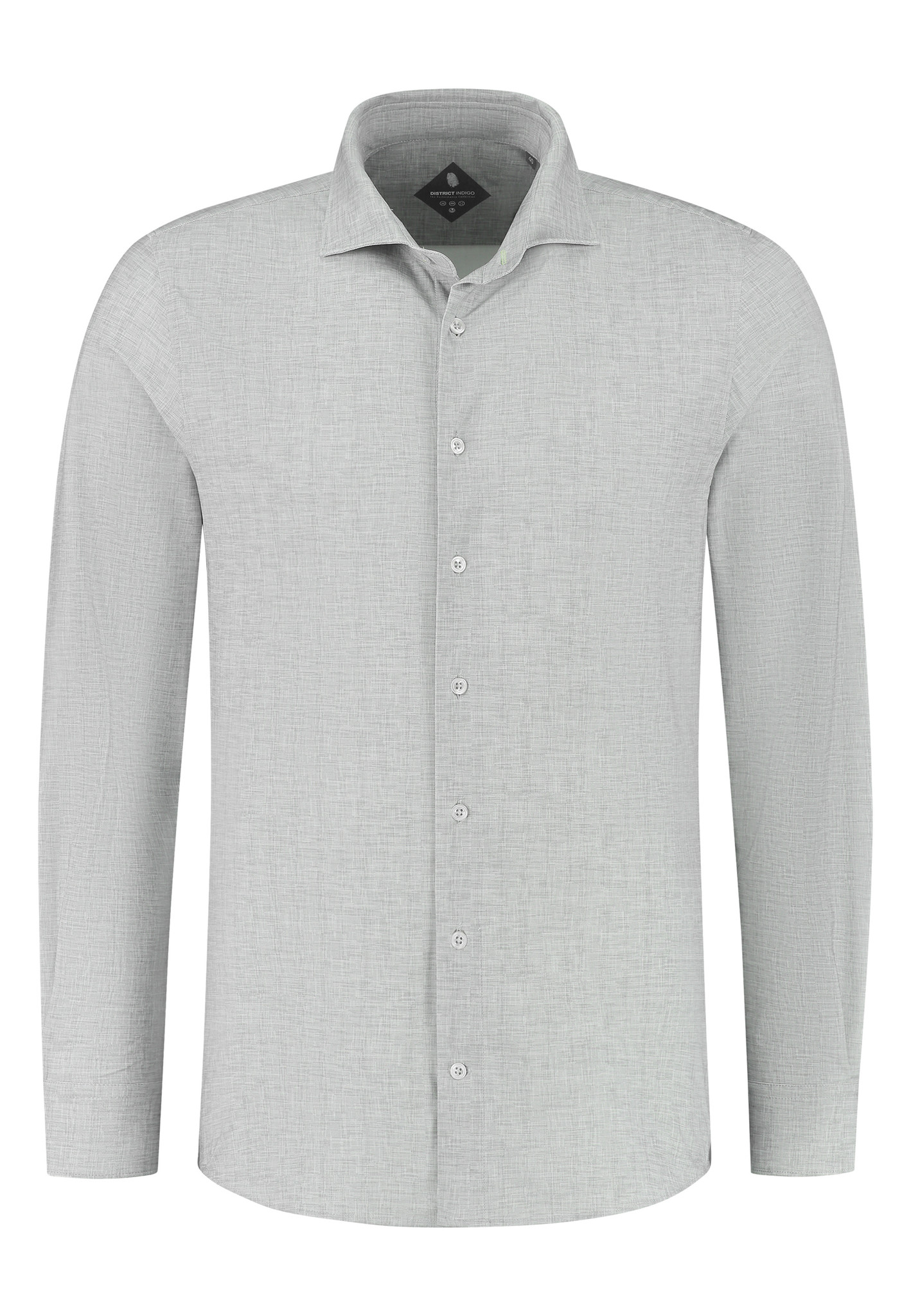 District Indigo Performance Overhemd Chambray Grey District Indigo