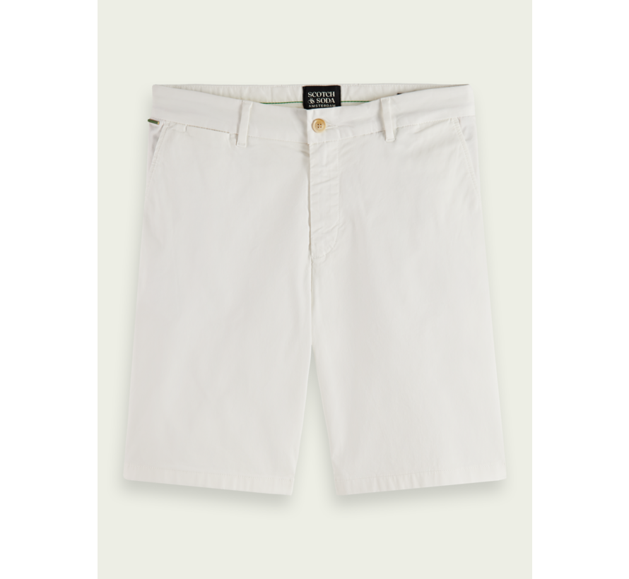 Stuart - Garment dye pima cotton short Denim White (171593 - 0102)