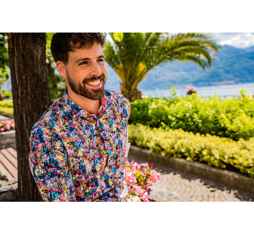 A Fish Named Fred Overhemd Cinque Terre F Classics Multi Color all colors (99.0018 - 073)N