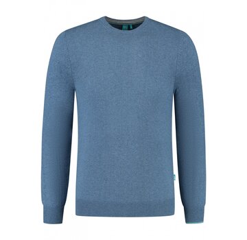 District Indigo Crewneck Pullover Mid Blue (7.31.500.550 - 014)