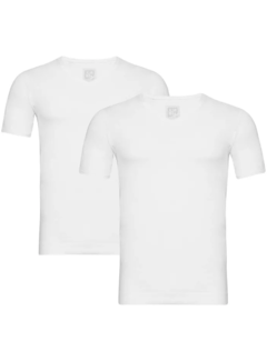 Alan Red Vancouver 2-Pack V-hals T-shirts WHITE (7032-1)