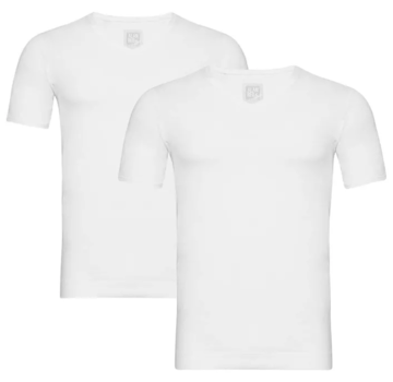 Alan Red Vancouver 2-Pack V-hals T-shirts WHITE (7032-1)