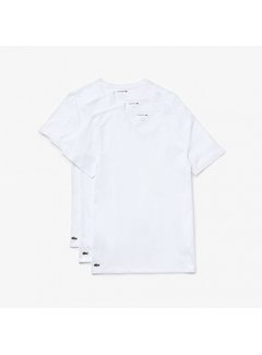 Lacoste T-shirt V-Neck 3-Pack White (TH3374-001)