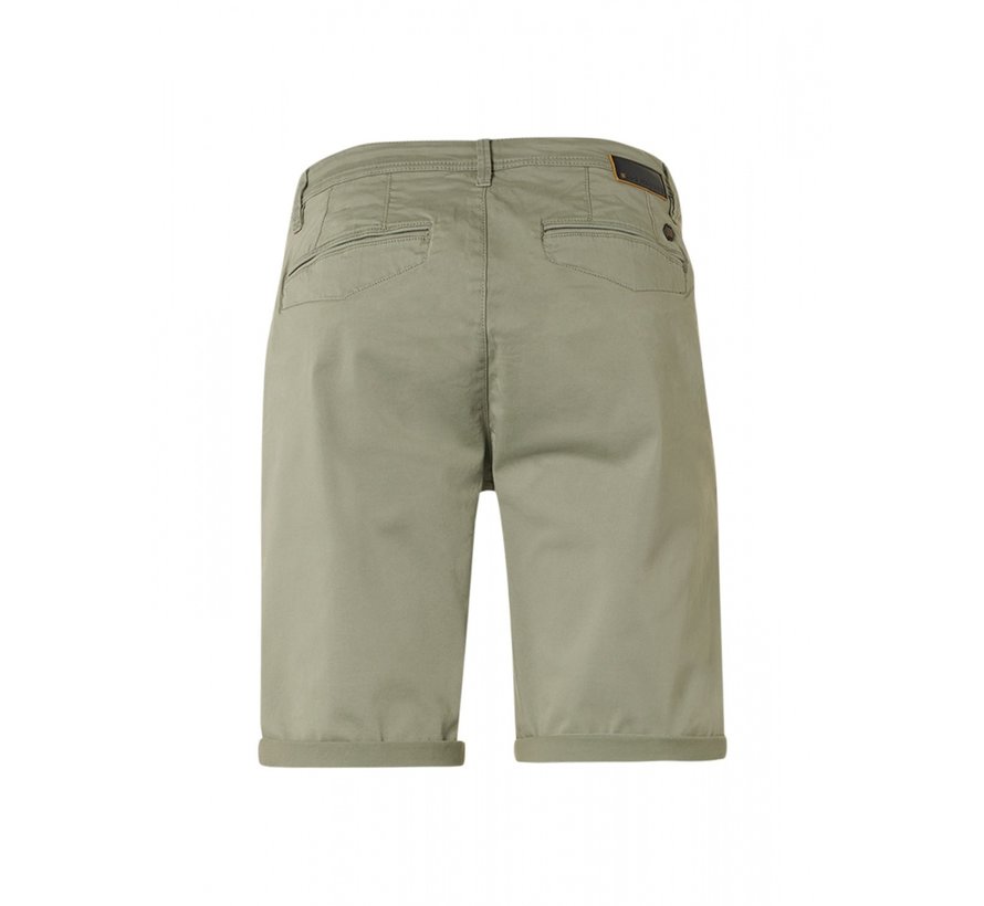 Short Chino Garment Dyed Twill Stretch Smoke Green (198190366SN-155)