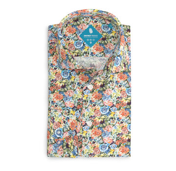 District Indigo Performance Overhemd Print Multicolor (7.31.025.730 - 374)