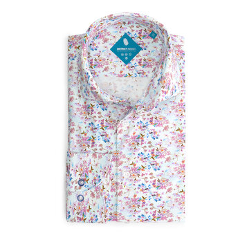 District Indigo Performance Overhemd Print Pink (7.31.025.730 - 388)
