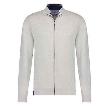 Fellows United Cardigan Iconic Basics Plain Grey Melé (99.1101 -127)