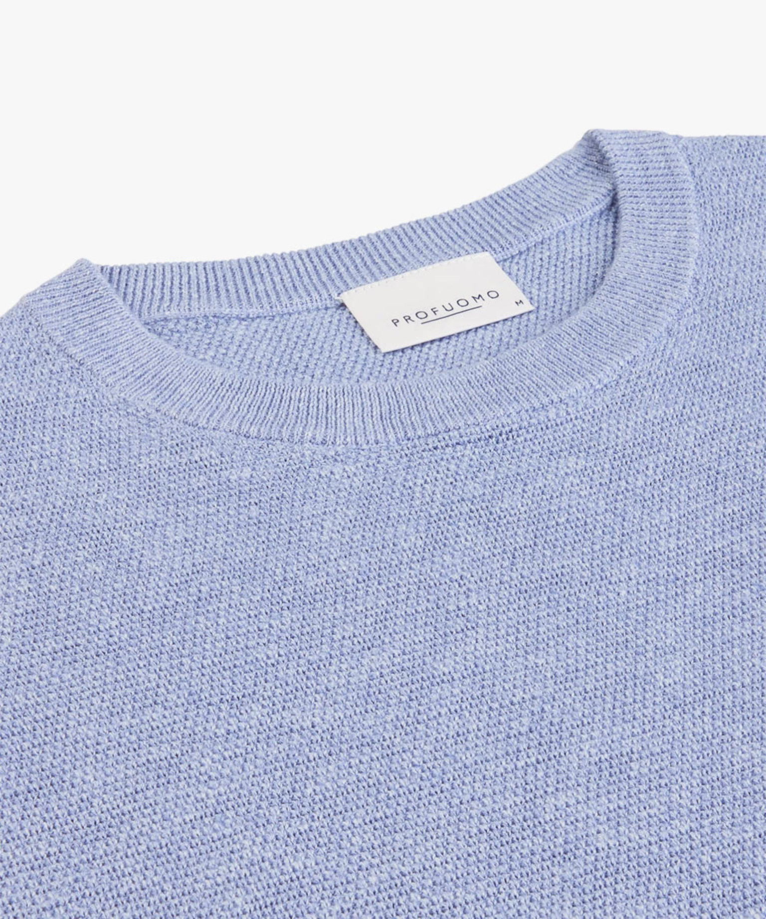 Profuomo Pullover Crew Neck Light Blue S Profuomo
