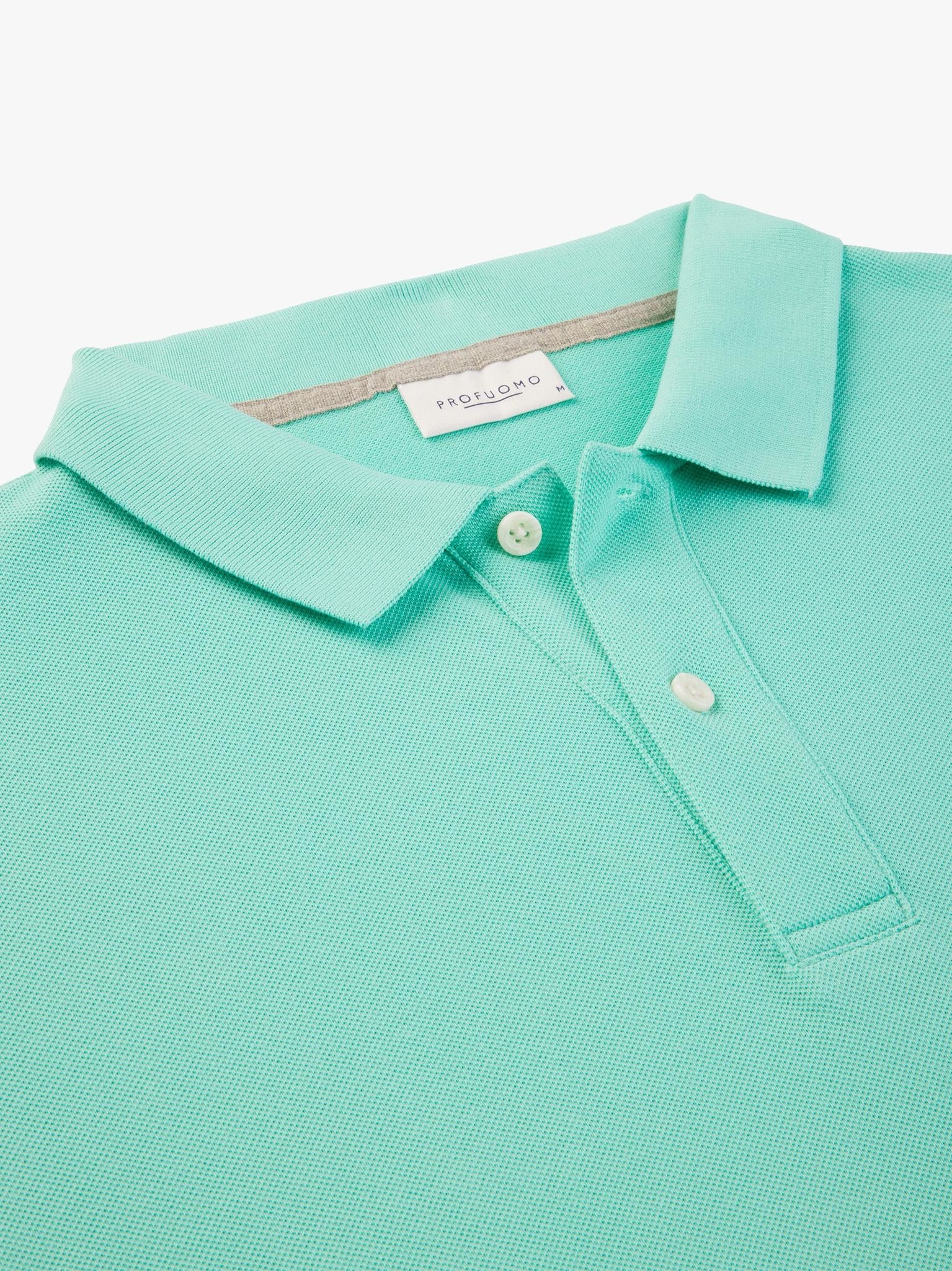 Profuomo Korte Mouw Polo Mint XL Profuomo