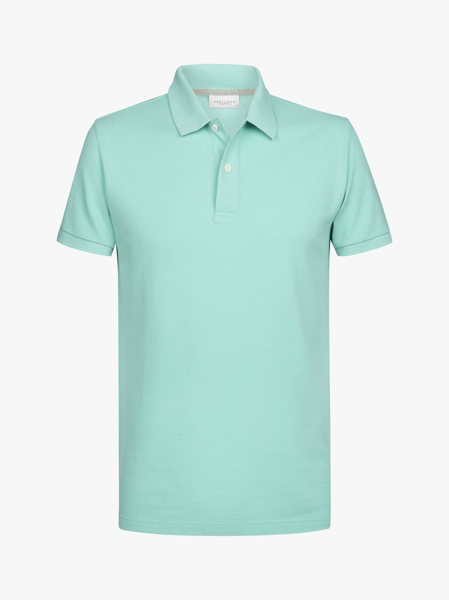 Profuomo Korte Mouw Polo Mint    XL Profuomo