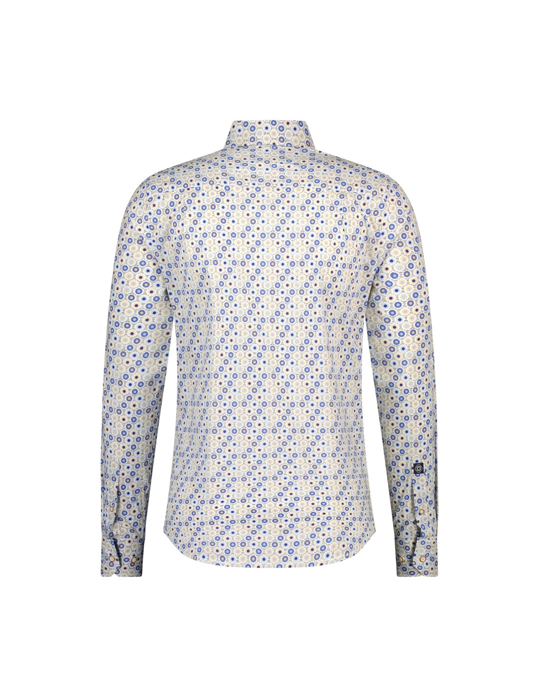 Fellows United Overhemd Wheels Stretch Mid Blue XL Fellows United