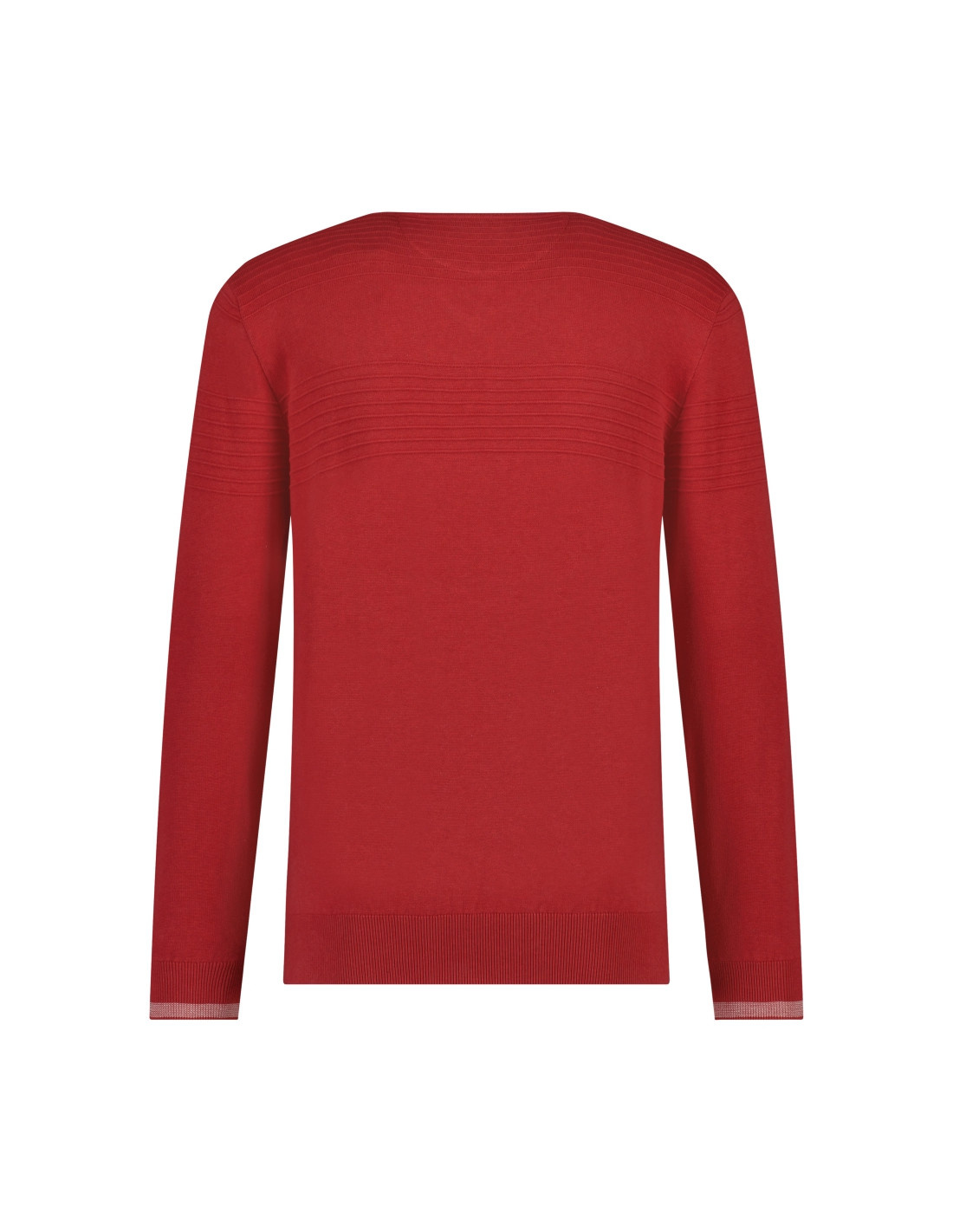 Fellows United Pullover V-neck Rib Details Red M Fellows United