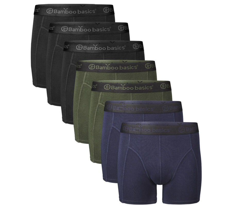 Boxershorts 7Pack Bamboo 3Black+2Navy+2Army (Rico_001)