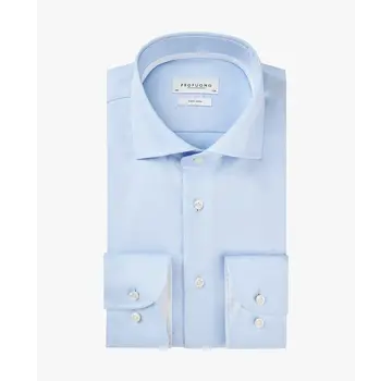 Profuomo Overhemd  Two-Ply Twill Slim Fit Licht Blauw (PP0H0A028)N