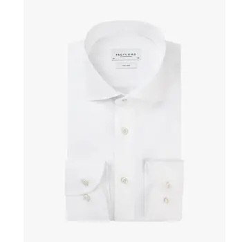 Profuomo Strijkvrij Overhemd Slim Fit Wit (PP0H0A001)N