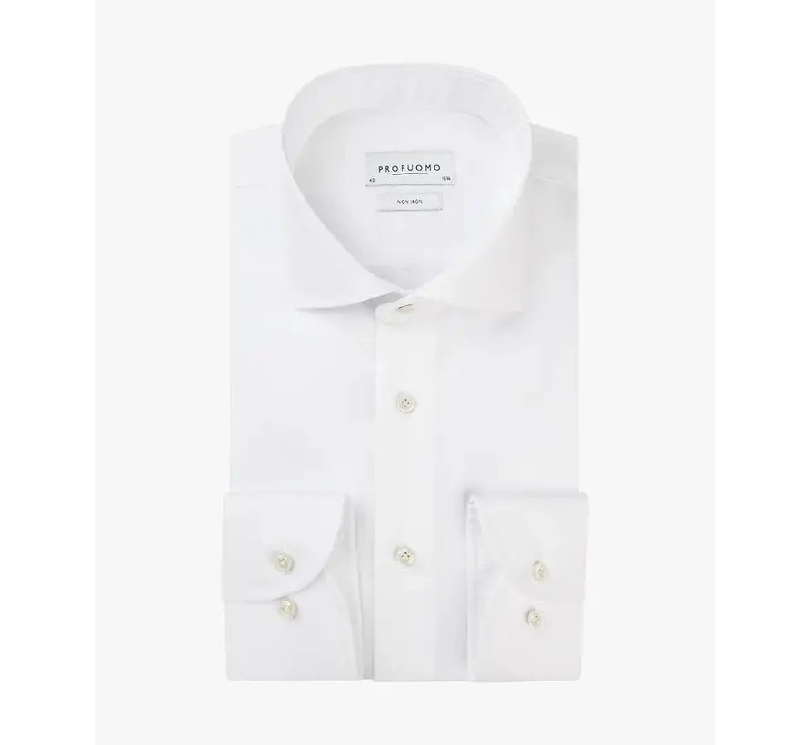 Strijkvrij Overhemd Slim Fit Wit (PP0H0A001)N