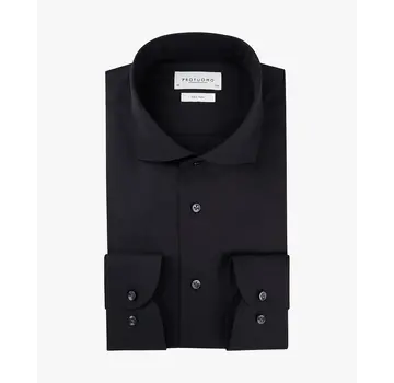 Profuomo Strijkvrij Overhemd Slim Fit Zwart (PP0H0A003)N