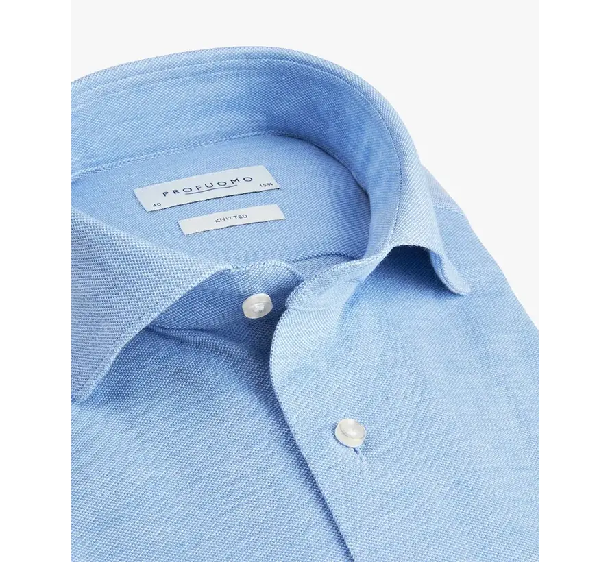 Overhemd The Knitted Shirt Licht Blauw Melange (PP0H0A047)N