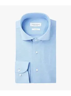 Profuomo Overhemd The Knitted Shirt Licht Blauw Melange (PP0H0A047)N