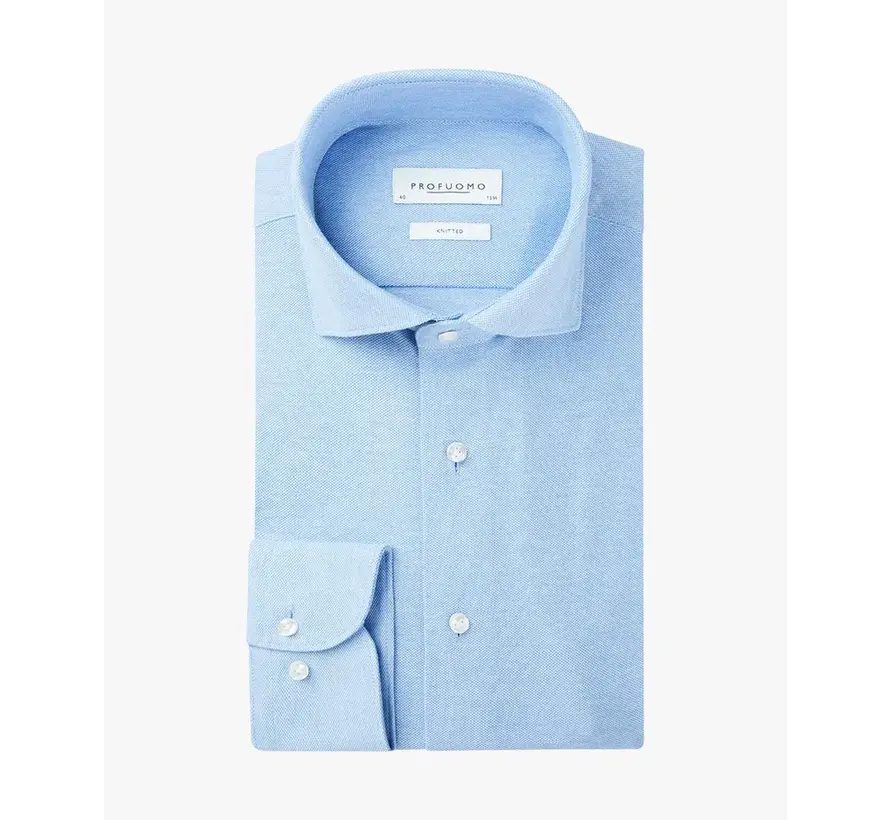 Overhemd The Knitted Shirt Licht Blauw Melange (PP0H0A047)N
