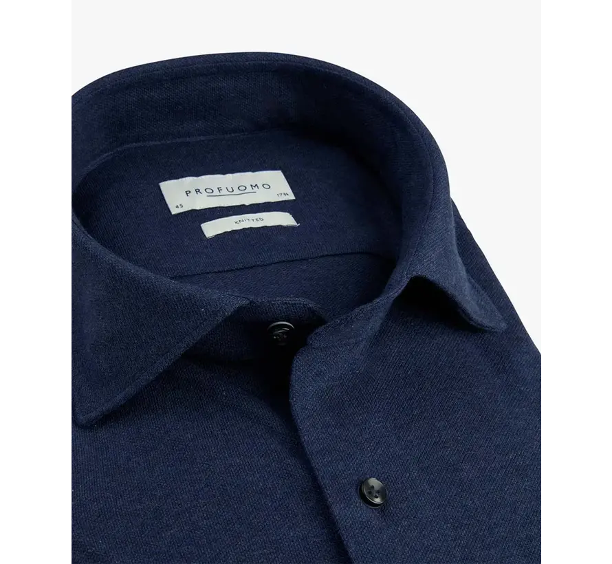 Overhemd The Knitted Shirt Navy Melange (PP0H0A048)N