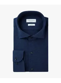 Profuomo Overhemd The Knitted Shirt Navy Melange (PP0H0A048)N