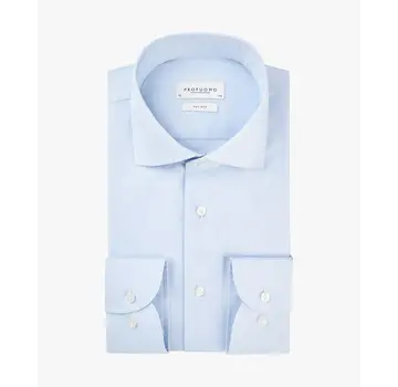 Profuomo Strijkvrij Overhemd Slim Fit Licht Blauw (PP0H0A002)N