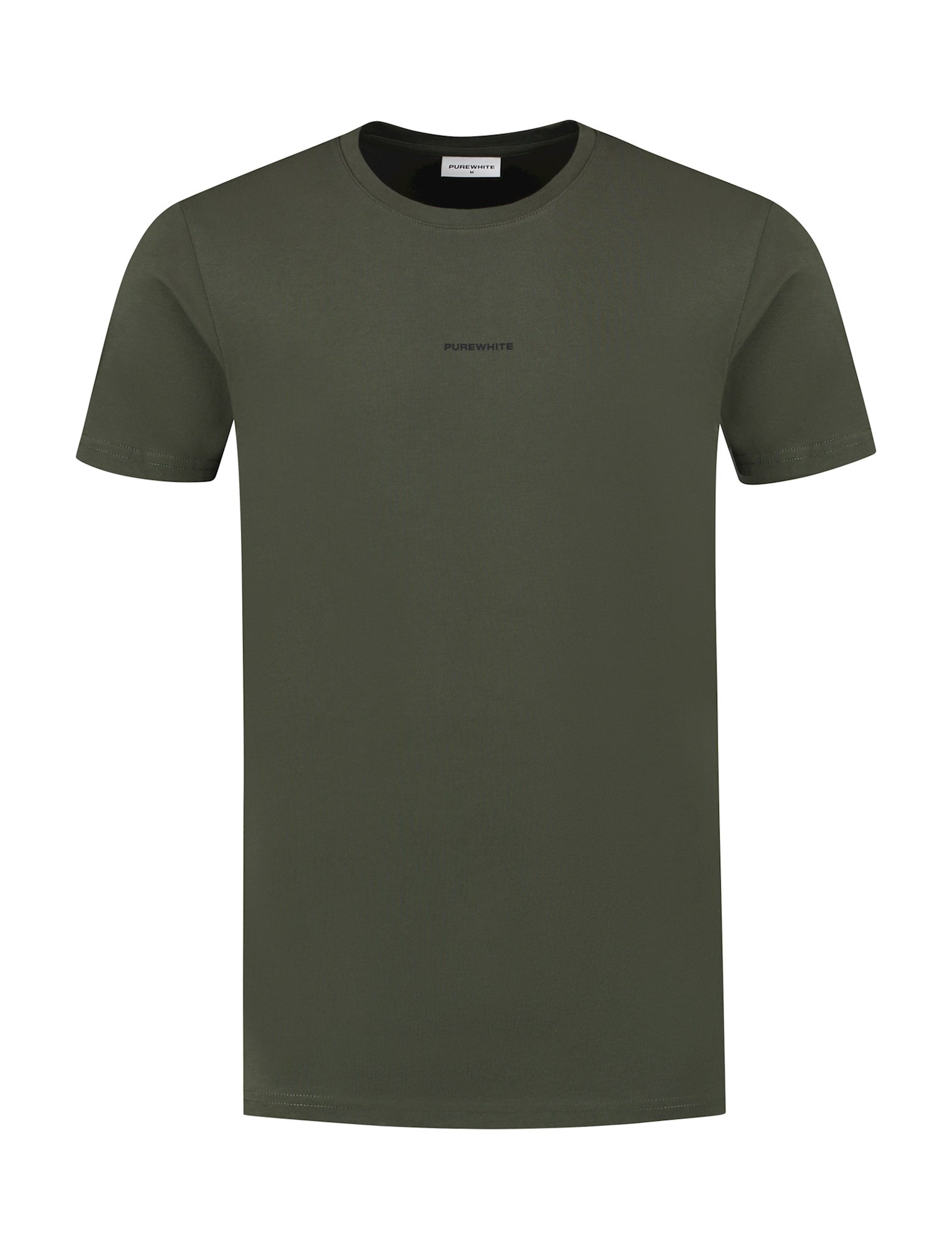 Purewhite T-shirt Army Green (10104 - 010) - Nieuwnieuw.com Herenmode