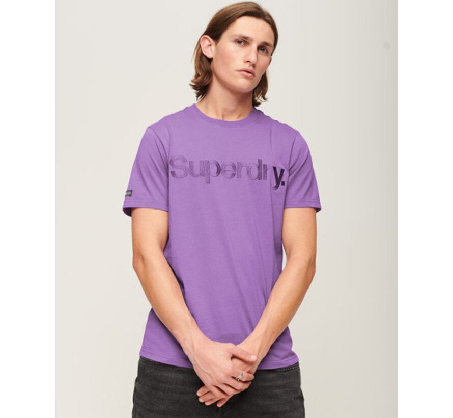 TONAL EMBROIDERED LOGO T-SHIRT Electric Purple (M1011755A - JXV)