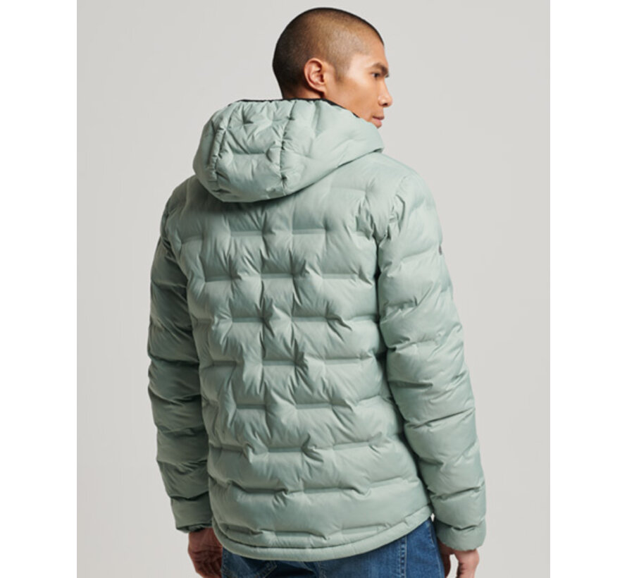 SHORT QUILTED PUFFER COAT Desert Sage Green (M5011811A - 1LL)