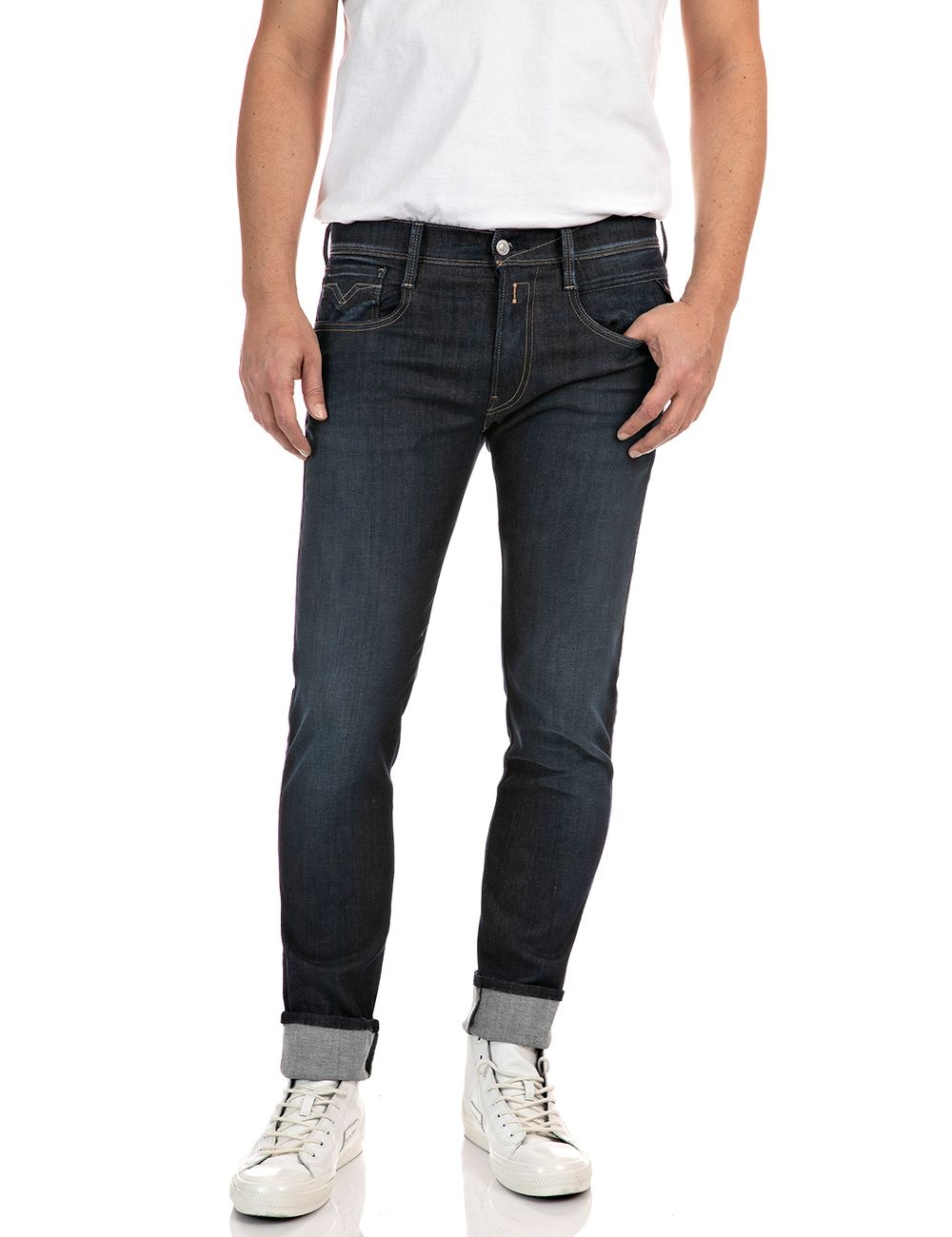 Replay Jeans ANBASS SLIM DARK BLUE Denim  