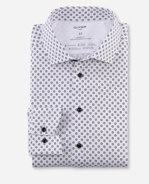 Olymp Overhemd Luxor Modern Fit  Wit    Olymp